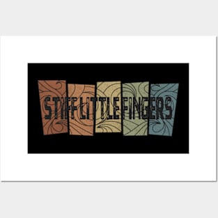 Stiff Little Fingers Retro Pattern Posters and Art